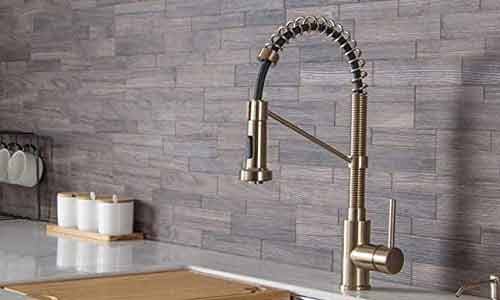 4. Kraus 18-Inch Pull-Down Kitchen Faucet