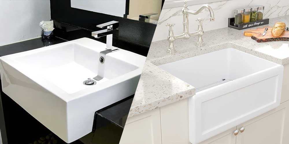 Ceramic Vs Porcelain Sink Kitchen Sink Material Guide The Curious Home