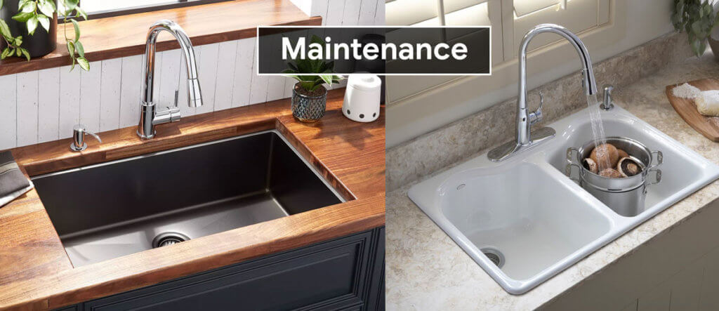 Maintenance of Cast Iron and Stainless Steel Sinks. Which is Costly to maintain