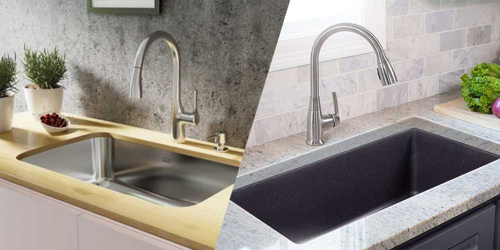 granite vs stainless kitchen sink
