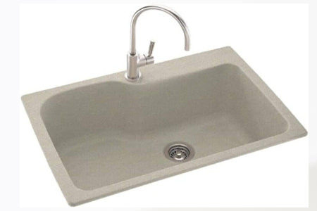 Swanstone KS03322SB.072 Drop-in Single Bowl Kitchen Sink