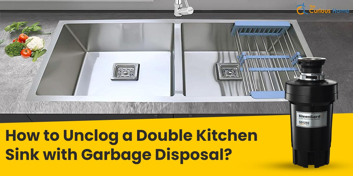 how to unclog a double kitchen sink