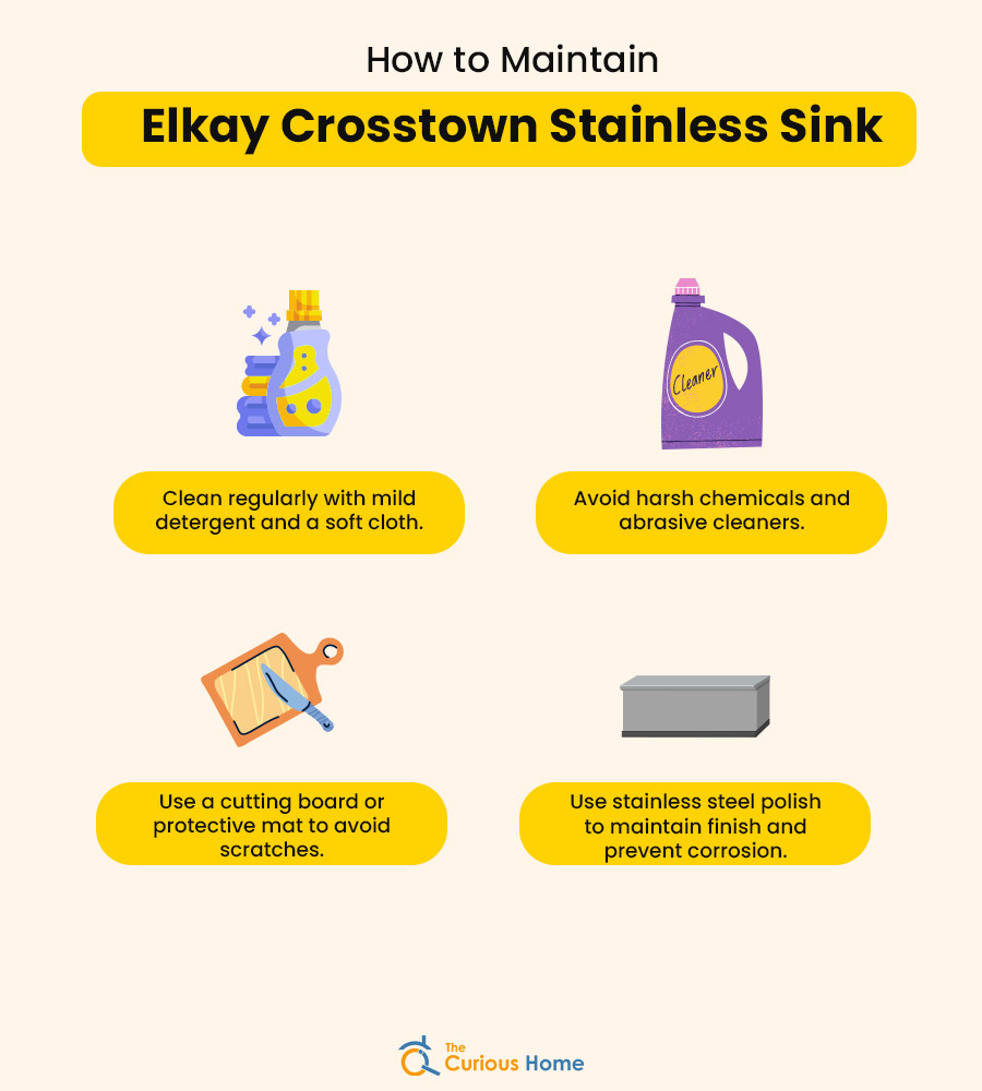 How To Maintain Elkay Crosstown Stainless Sink