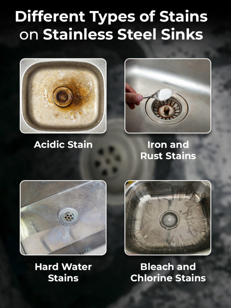 Different Types Of Stains On Stainless Steel Sinks