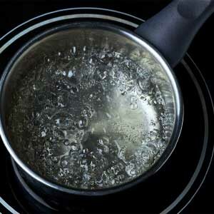 boiling water to remove plastic off glass stovetop