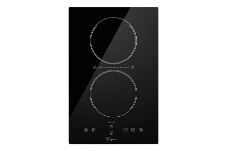 4. Empava Electric Stove Induction Cooktop Vertical with 2 Burners